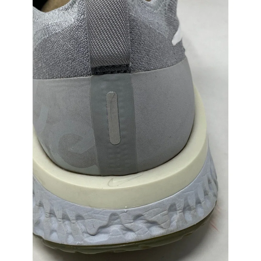 Nike Epic React Flyknit Wolf Grey Mens Running Shoes AQ0067-002 Size 12